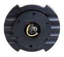 NRG Quick Release 2.5 - Black/Black Ring W/ Finger Grooves - SRK-250BK