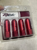 TiTek Speed Lug Nut: M12x1.25P (RED, 4-pack) (LONG) - TIT-SLN-12125-RD **CLEARANCE**