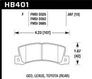 Hawk HPS Brake Pad - Lexus, Toyota - HB401F.587-XXX **CLEARANCE**
