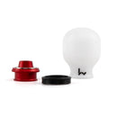 Hybrid Racing Delrin Chicane Shift Knob (White/Red) M10x1.50 - HYB-NOB-01-27