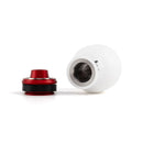 Hybrid Racing Delrin Chicane Shift Knob (White/Red) M10x1.50 - HYB-NOB-01-27