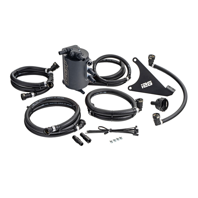IAG Air / Oil Separator (AOS) Black - 2022-24 Subaru WRX - IAG-ENG-7188BK