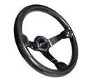 NRG FULL CARBON FIBER STEEERING WHEEL 350mm DEEP DISH - ST-036CF-1