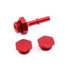 Hybrid Racing K-Series Fuel Rail & Fittings (01-05 Honda Civic Si & 02-06 Acura RSX) RED - HYB-FRL-01-17