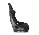 NRG Carbon Fiber Bucket Seat (Large), Cloth, Silver Carbon Back Finish - RSC-302CF/SL