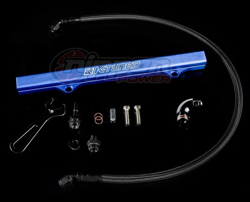 K-Tuned K-Series Fuel Rail Kit with Factory K-Series Center Feed (RSX/EP3/8th/9th Gen Civic) - Blue - KTD-KCF-BLU
