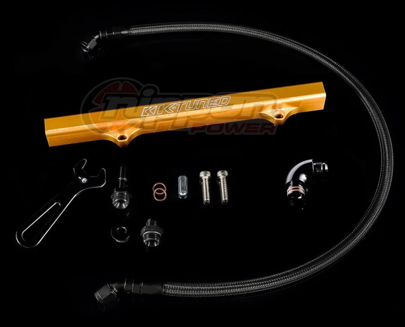 K-Tuned K-Series Fuel Rail Kit with Factory K-Series Center Feed(RSX/EP3/8th/9th Gen Civic) - Gold - KTD-KCF-GLD