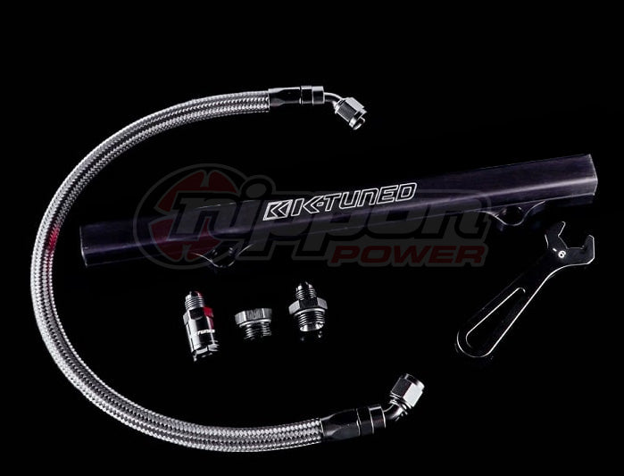 K-Tuned K-Series Fuel Rail Kit with Factory K-Series Side Feed (RSX/EP3/8th/9th Gen Civic) - Black - KTD-KSF-BLK