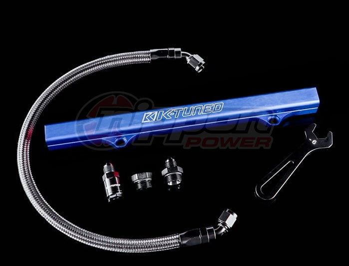 K-Tuned K-Series Fuel Rail Kit with Factory K-Series Side Feed (RSX/EP3/8th/9th Gen Civic) - Blue - KTD-KSF-BLU