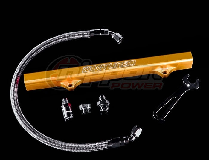 K-Tuned K-Series Fuel Rail Kit with Factory K-Series Side Feed (RSX/EP3/8th/9th Gen Civic) - Gold - KTD-KSF-GLD