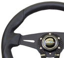 NRG Reinforced Steering Wheel- 320mm Sport Steering Wheel w/ Carbon center spoke - RST-002RCF