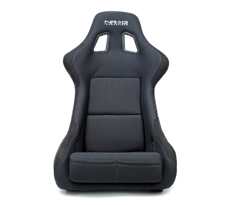 NRG Carbon Fiber Bucket Seat (Large), Cloth, Black Carbon Back Finish - RSC-302CF/BK