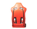 NRG "The Arrow" NRG Sports Vinyl Seat Red w/ Red Stitch plus Pressed NRG logo - RSC-810RD L/R