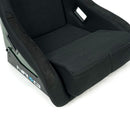NRG Carbon Fiber Bucket Seat (Large), Cloth, Blue Carbon Back Finish - RSC-302CF/BL