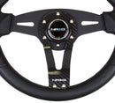 NRG Reinforced Steering Wheel- 320mm Sport Steering Wheel w/ Carbon center spoke - RST-002RCF