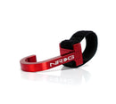 NRG Universal CNC Steering Wheel Hook with Velcro Red - STR-100RD