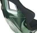 NRG Carbon Fiber Bucket Seat (Large), Cloth, Green Carbon Back Finish - RSC-302CF/GN