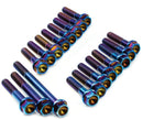 Speedfactory Racing Titanium Transmission Case Bolt Kit - H/F-Series FWD - Burnt - SF-02-075-H/FFWD-B