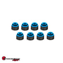 SpeedFactory Racing Viton Honda / Acura Valve Stem Seals Kits - Exhaust Stem Seals Only (Set of 8 - Black Spring) - SF-02-471-8