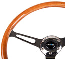 NRG Reinforced Classic Wood Grain Wheel, 360mm, 3 spoke center in chrome - RST-360SL