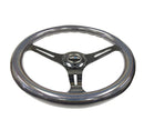NRG "Chameleon" Classic Wood Grain Wheel- 350mm 3 Black spokes- pearlescent Paint Grip - ST-015BC-CN