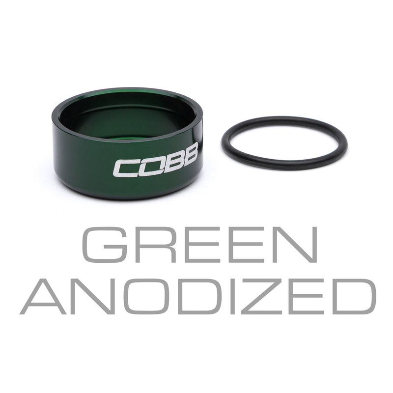 Cobb Tuning Knob Trim Ring for Cobb Weighted Knob - Green Anodized - SUB-001-422-GREEN