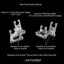 K-Tuned Shifter Cables - Race-Spec Shifter Cables (w/ Billet Trans Bracket) - KTD-SFT-RR2