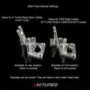 K-Tuned Shifter Cables - Race-Spec Shifter Cables (w/ Billet Trans Bracket) - KTD-SFT-RR2