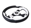 NRG Reinforced Steering Wheel- 320mm Sport Steering Wheel w/ White Trim - RST-001WT