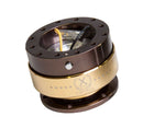NRG Quick Release 2.0 - Bronze Body / Chrome Gold Ring - SRK-200BR-CG