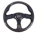 NRG CARBON FIBER STEERING WHEEL 315mm w/ RED STITCHING - ST-310CFRS