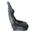 NRG Carbon Fiber Bucket Seat (Large), Cloth, Black Carbon Back Finish - RSC-302CF/BK