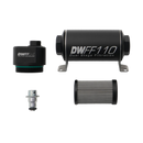 DeatschWerks DWFFR-X 110mm Billet Fuel Filter Regulator - 10 Micron for Automotive Applications