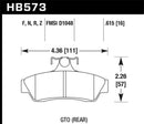Hawk HPS 5.0 Street Rear Brake Pads - 04-06 Pontaic GTO - HB573B.615