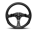 MOMO Competition 350mm Steering Wheel - Black AirLeather with Black Spokes