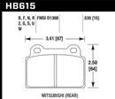 Hawk DTC-60 Race Rear Brake Pads - EVO X - HB615G.535