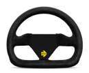 MOMO MOD12 250mm Steering Wheel with Black Suede Cover and Black Spokes