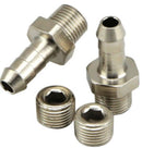 Turbosmart 1/8 Inch NPT to 6mm Hose Tail Fittings and Blanks for Automotive Applications