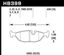 Hawk DTC-70 Race Rear Brake Pads - 91 BMW 318i E30 All - HB399U.630