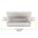 Mishimoto Universal Muffler with 2.5in Center Inlet/Outlet - Brushed - MMEXH-MF-25CCBR