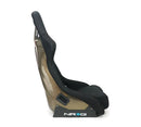 NRG Carbon Fiber Bucket Seat (Large), Cloth, Gold Carbon Back Finish - RSC-302CF/GD