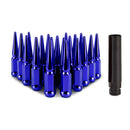 Mishimoto Steel Spiked Lug Nuts M12x1.50 20pc Set - Blue - MMLG-SP1215-20BL