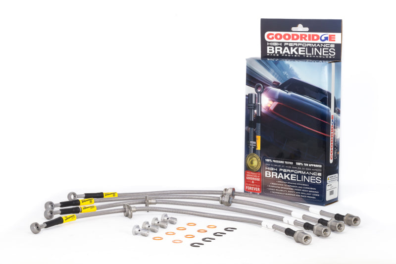 Goodridge Stainless Steel Brake Line Kit - 89-91 Civic/CRX w/ rear drum - 20013