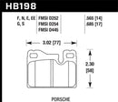 Hawk Blue 9012 Race Rear Brake Pads - 77-88 Porsche 924 / 78-85 & 92-95 928 / 83-91 944 - HB198E.685