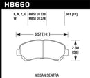 Hawk LTS Street Brake Pads - HB581Y.660