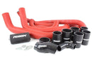Perrin FMIC Red Boost Tubes w/ Black Silicone - 08-14 STi - PSP-ITR-430-2RD/BK