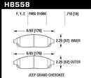 Hawk HPS Street Brake Pads - HB558F.710