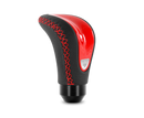 MOMO Combat Evo Shift Knob with Black Leather, Red Insert & Red Stitching