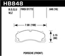 Hawk DTC-60 Race Front Brake Pads - 16-19 2019 Porsche 911 4.0L (Ex. Ceramic Composite Brakes ) - HB848G.646