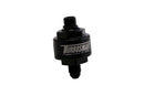 Turbosmart Billet Turbo Oil Feed Filter with 44 Micron Pleated Disc - AN-4 Male to AN-4 ORB - Black